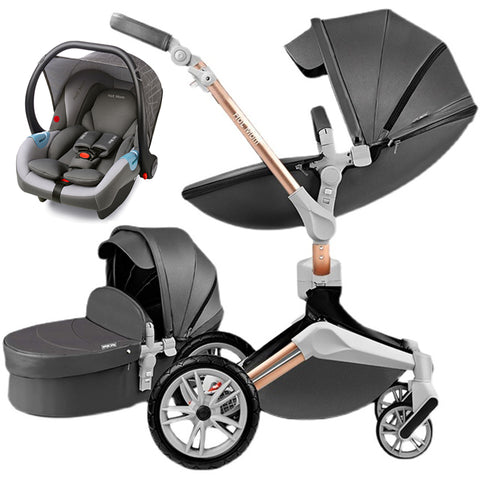 Image of Hotmom 3-In-1 Pram Baby Stroller With Car Seat Toddler Carriage