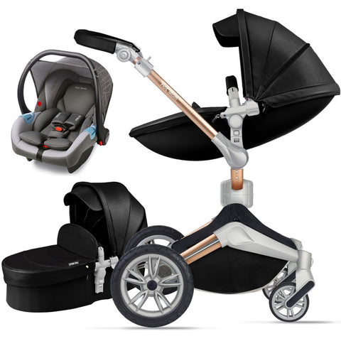 Image of Hotmom 3-In-1 Pram Baby Stroller With Car Seat Toddler Carriage