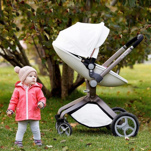 Image of Hotmom Baby Stroller High Landscape Pram 2-In-1 Toddler Carriage