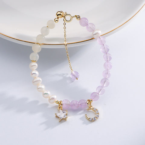 Image of Natural Lavender Amethyst Bracelet