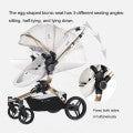 Image of AULON Baby Stroller 360° Rotation 3-in-1 Pram Combo Car Seat Travel System