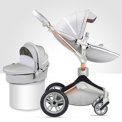 Image of Hotmom Baby Stroller High Landscape Pram 2-In-1 Toddler Carriage
