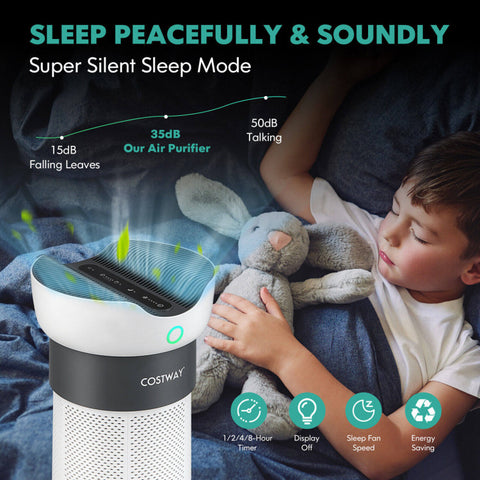 Image of Air Purifier with Sleep Mode for Home Office up to 1300 Sq Ft