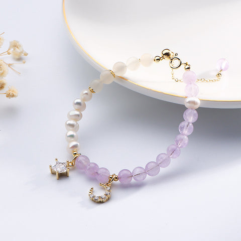 Image of Natural Lavender Amethyst Bracelet