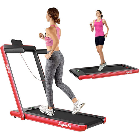 Image of 2.25HP 2 in 1 Folding Treadmill with APP Speaker Remote Control