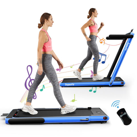 Image of 2.25HP 2 in 1 Folding Treadmill with APP Speaker Remote Control