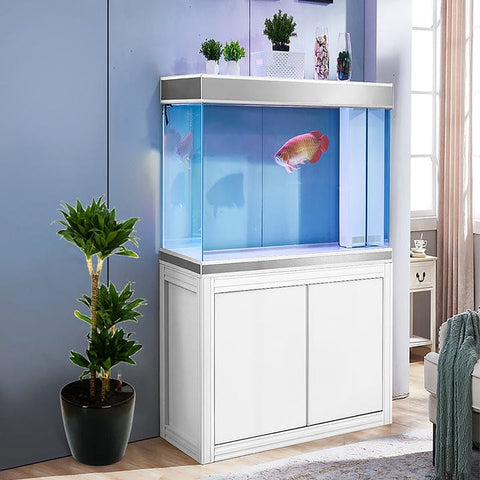 Image of Aqua Dream USA Aquarium Aqua Dream 110 Gallon Tempered Glass Aquarium Silver Edition [AD-1060-WS]