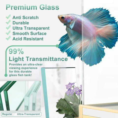 Image of Aqua Dream USA Aquarium Aqua Dream 135 Gallon Tempered Glass Aquarium Fish Tank [AD-1260]