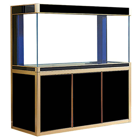 Image of Aqua Dream USA Aquarium Aqua Dream 175 Gallon Tempered Glass Aquarium Black and Gold  [AD-1560-BK]