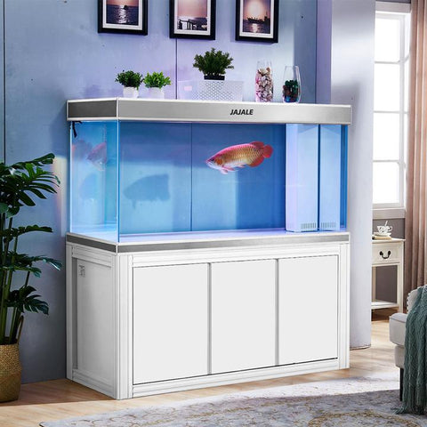 Image of Aqua Dream USA Aquarium Aqua Dream Silver Edition 230 Gallon Tempered Glass Aquarium Fish Tank [AD-1760]