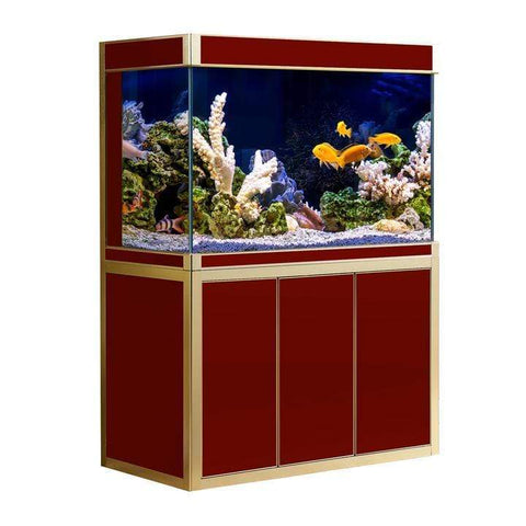 Image of Aqua Dream USA Aquarium Red Aqua Dream 135 Gallon Tempered Glass Aquarium Fish Tank [AD-1260]