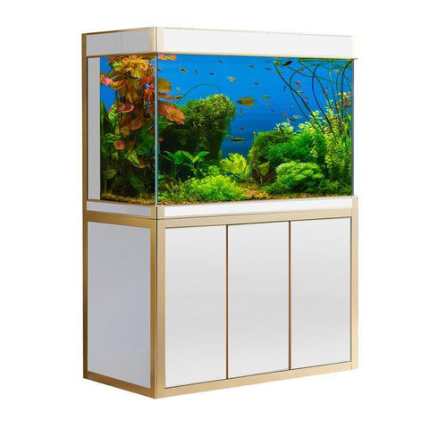 Image of Aqua Dream USA Aquarium White Aqua Dream 135 Gallon Tempered Glass Aquarium Fish Tank [AD-1260]