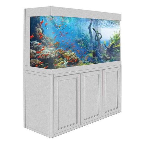 Image of Aqua Dream USA Aquarium White Oak Aqua Dream 135 Gallon Tempered Glass Aquarium Fish Tank [AD-1260]