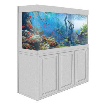 Image of Aqua Dream USA Aquarium White Oak Aqua Dream 175 Gallon Tempered Glass Aquarium Fish Tank [AD-1560]