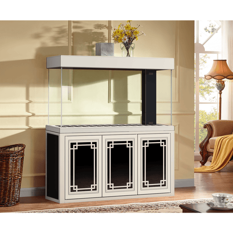 Image of Aqua Dream USA Aquariums Aqua Dream 235 Gallon Tempered Glass Aquarium Silver Edition [AD-1530-Silver]