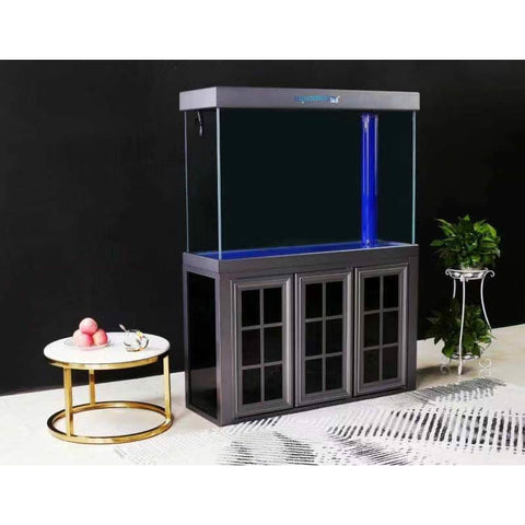 Image of Aqua Dream USA Aquariums Aqua Dream 235 Gallon Tempered Glass Aquarium Silver Edition [AD-1530-Silver]