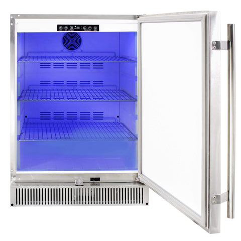 Image of Blaze Refrigerator Blaze Outdoor Rated Stainless 24” Refrigerator 5.2 CU BLZ-SSRF-50DH