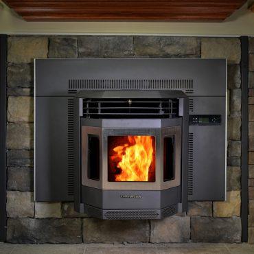 Image of ComfortBilt Pellet Stove Stainless Steel ComfortBilt Pellet Stove Fireplace Insert HP22i