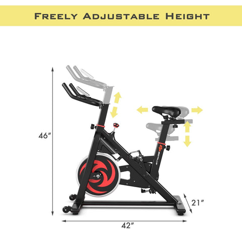 Image of Costway Bicycle Costway 30 lbs Family Fitness Aerobic Exercise Magnetic Bicycle 74251086