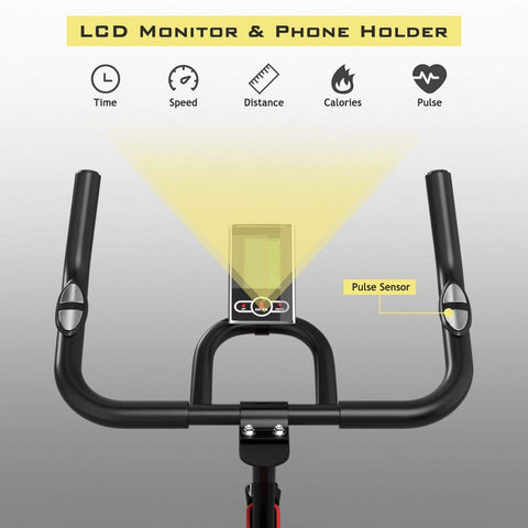 Image of Costway Bicycle Costway 30 lbs Family Fitness Aerobic Exercise Magnetic Bicycle 74251086