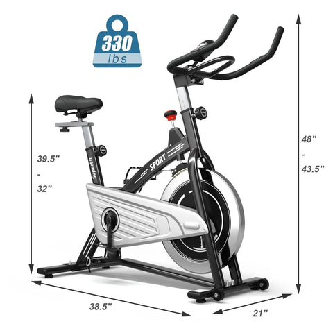 Image of Costway Bicycle Costway 30Lbs Fixed Training Bicycle with Monitor for Gym and Home 30541872