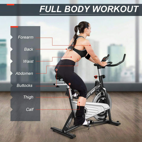 Image of Costway Bicycle Costway 30Lbs Fixed Training Bicycle with Monitor for Gym and Home 30541872