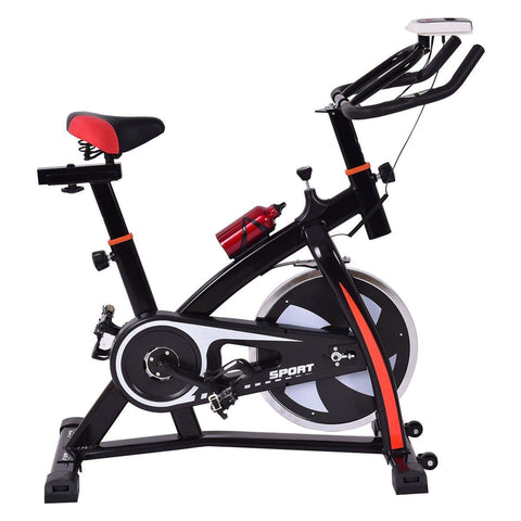 Image of Costway Bicycle Costway Household Adjustable Indoor Exercise Cycling Bike Trainer with Electronic Meter 64708152