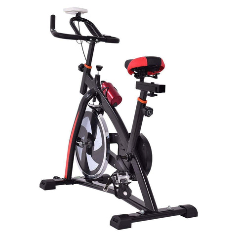 Image of Costway Bicycle Costway Household Adjustable Indoor Exercise Cycling Bike Trainer with Electronic Meter 64708152