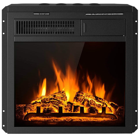 Image of Costway Fireplace 18" Inch Costway Electric Fireplace Insert Freestanding and Recessed Heater 89316457
