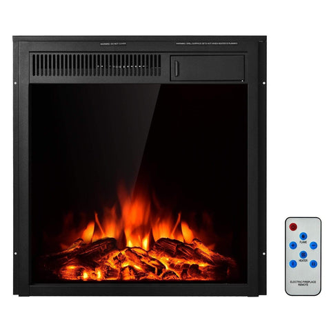 Image of Costway Fireplace 22.5" Inch Costway Electric Fireplace Insert Freestanding and Recessed Heater 89316457