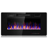 Costway Fireplace 36 Inch Costway Recessed Ultra Thin Wall Mounted Electric Fireplace 79356042