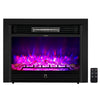 Costway Fireplace Costway 28.5 inch Recessed Mounted Standing Fireplace Heater with 3 Flame Option 85139246