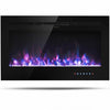 Costway Fireplace Costway 36" Electric Wall Mounted Ultrathin Fireplace with Touch Screen and Timer 81605473