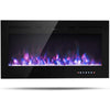 Costway Fireplace Costway 40'' Electric Fireplace Recessed Wall Mounted with Multicolor Flame 71628034
