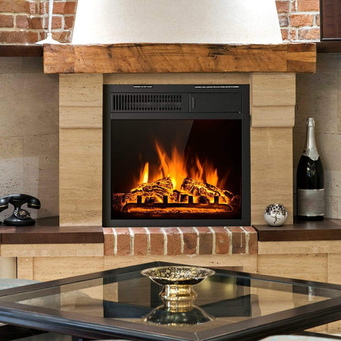 Image of Costway Fireplace Costway Electric Fireplace Insert Freestanding and Recessed Heater 89316457