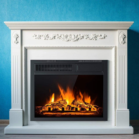 Image of Costway Fireplace Costway Electric Fireplace Insert Freestanding and Recessed Heater 89316457