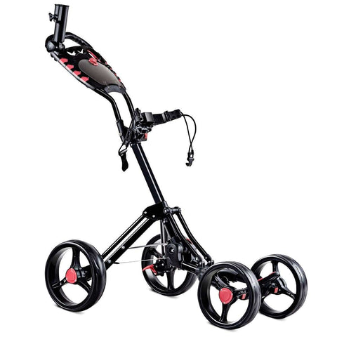 Image of Costway Golf Push Cart Costway 4 Wheels Folding Golf Pull Push Cart Trolley 39274580