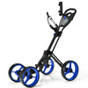 Costway Golf Push Cart Costway 4 Wheels Golf Push Cart with Brake Scoreboard Adjustable Handle 01852694