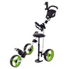 Costway Golf Push Cart Costway Foldable 3 Wheels Push Pull Golf Trolley with Scoreboard Bag 14670593