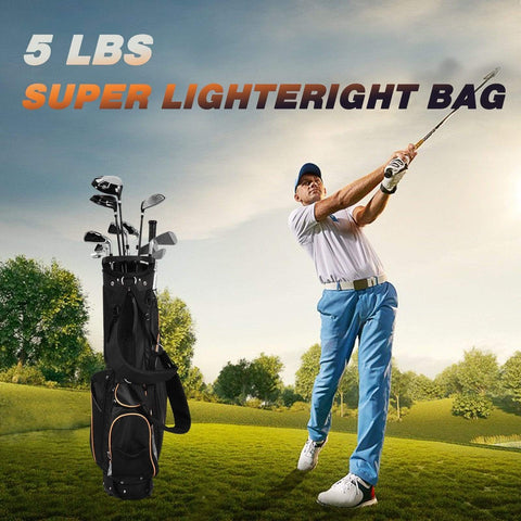 Image of Costway Golf Stand Bag Costway 9" Golf Stand Bag Divider Carry Pockets Storage 41629038