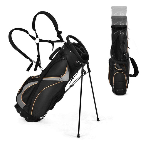 Image of Costway Golf Stand Bag Costway 9" Golf Stand Bag Divider Carry Pockets Storage 41629038