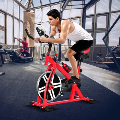 Image of Costway Gym Equipment Adjustable Exercise Bicycle for Cycling and Cardio Fitness  71639284