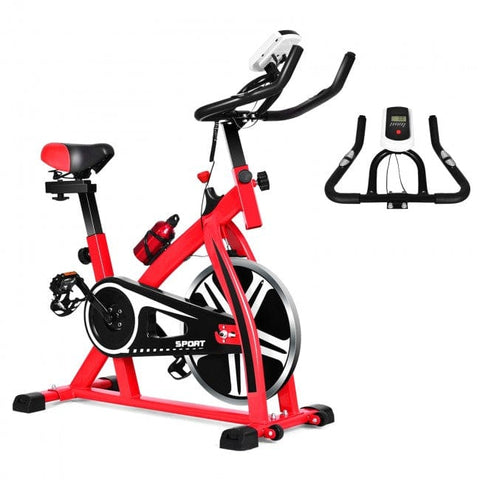 Image of Costway Gym Equipment Adjustable Exercise Bicycle for Cycling and Cardio Fitness  71639284