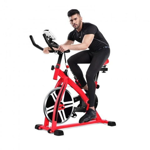 Image of Costway Gym Equipment Adjustable Exercise Bicycle for Cycling and Cardio Fitness  71639284