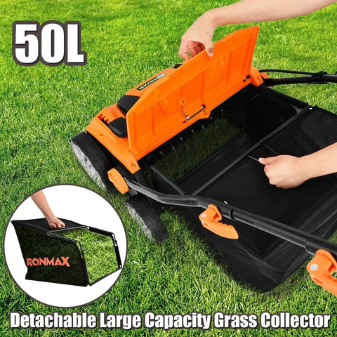 Image of Costway Lawn Mower Costway 13 Amp Corded Scarifier 15'' Electric Lawn Dethatcher with Dual Safety Switch 13086527