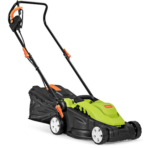 Image of Costway Lawn Mower Costway 14-Inch 12 Amp Lawn Mower with Folding Handle Electric Push 36149052