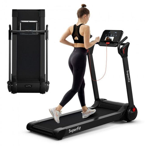 Image of Costway Treadmill 2.25 HP Electric Motorized Folding Running Treadmill Machine with LED Display 15460897