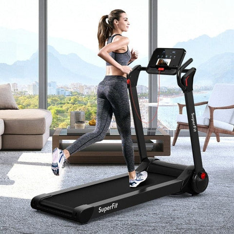 Image of Costway Treadmill 2.25 HP Electric Motorized Folding Running Treadmill Machine with LED Display 15460897