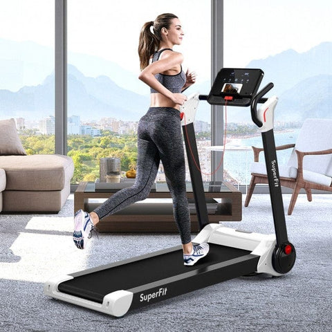 Image of Costway Treadmill 2.25 HP Electric Motorized Folding Running Treadmill Machine with LED Display 15460897