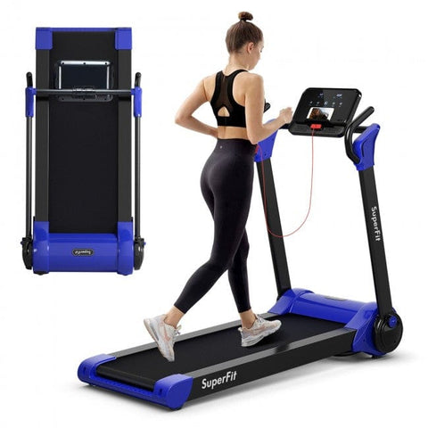 Image of Costway Treadmill 2.25 HP Electric Motorized Folding Running Treadmill Machine with LED Display 15460897